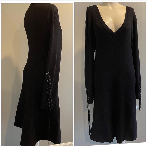 Black sweater dress - Picture 2 of 5